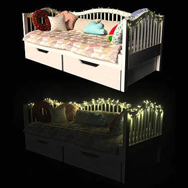 Harmony Children Bed 3D model image 1 