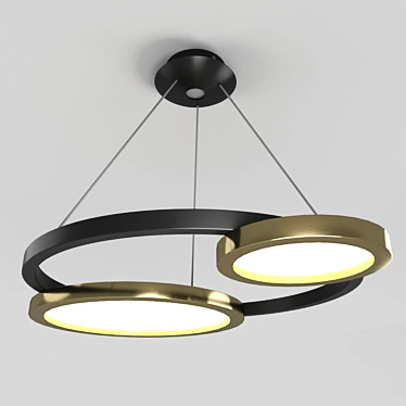 Modern LED Pendant Chandelier 3D model image 1 