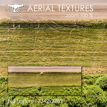 Drone-Captured Field Texture 3D model image 1 