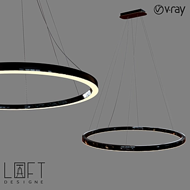 LoftDesigne 10880: Modern LED Pendant Lamp 3D model image 1 