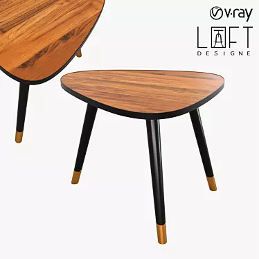 LoftDesigne 6400: Stylish Wooden Coffee Table (60x49x45 cm) 3D model image 1 