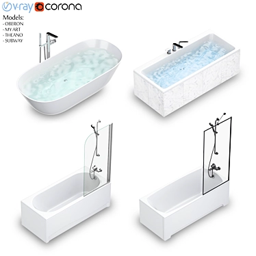 Luxury Villeroy & Boch Bath Set 3D model image 1 