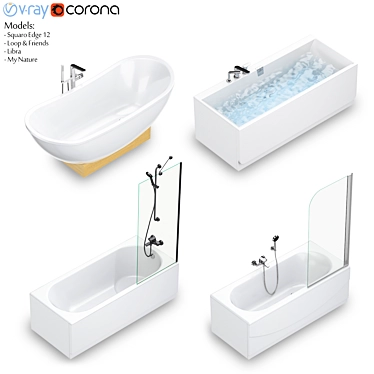 Luxury Villeroy & Boch Bath Set 3D model image 1 