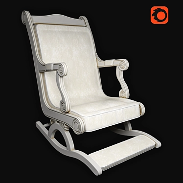 Customizable Rocking Chair 3D model image 1 