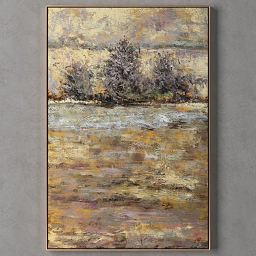 Metal Framed Painting Collection 3D model image 1 