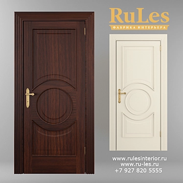 Versailles Pine Interior Door by RuLes 3D model image 1 