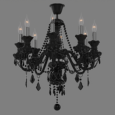 Gothic-inspired Barselona Chandelier 3D model image 1 