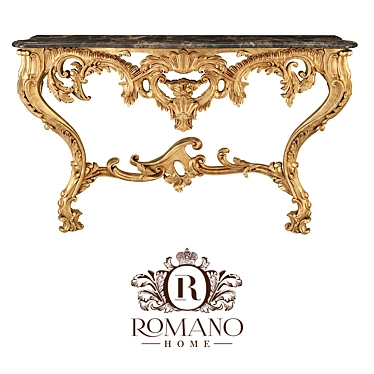 Elegant Eleanor Romano Console: Handcrafted Home Décor 3D model image 1 