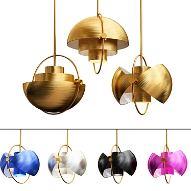 Gubi Multi Lite Pendant: Versatile and Stylish Lighting 3D model image 1 