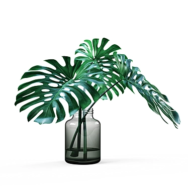 Monstera Vase: Modern Design Planter 3D model image 1 