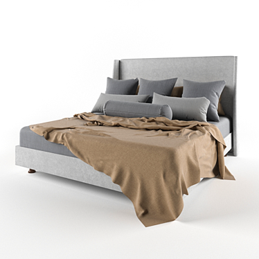 Luxuria Bed: Uncompromising Comfort 3D model image 1 