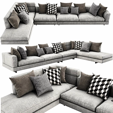 Contemporary Minotti Alexander Sofa 3D model image 1 