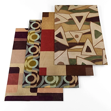 Elegant Linon Rugs Collection 3D model image 1 