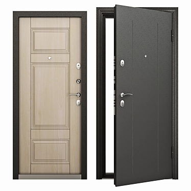 Secure and Stylish Entrance Door: Torex Delta-100 RGSO, D18 3D model image 1 