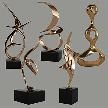 Bronze Sculptures Set: Tom Bennett & Charles Westgarth 3D model image 1 