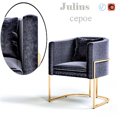 Designer Chair Julius - 2013 Edition 3D model image 1 