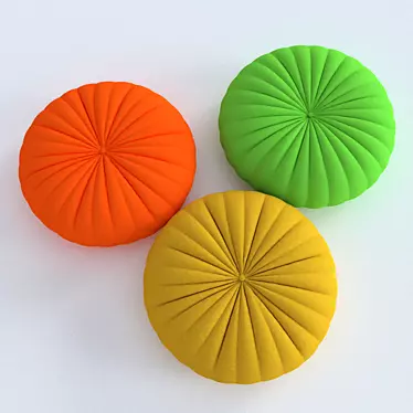 Giovannetti Pumpkin Pouf: Comfy & Chic 3D model image 1 