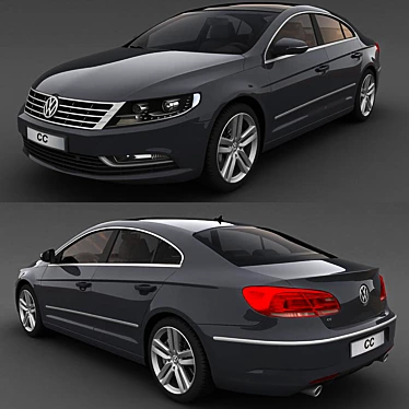 Volkswagen CC 2013 3D Model 3D model image 1 