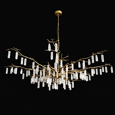 Elegant Dawn Forest Chandelier 3D model image 1 