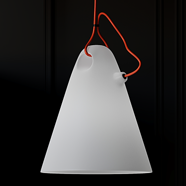 Trilly LED Pendant: Modern Elegance in Polyethylene 3D model image 1 