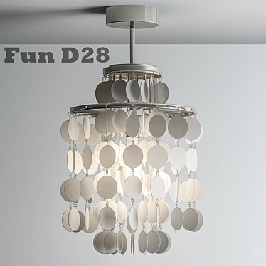 Whimsical Shell Chandelier Fun_D28 3D model image 1 