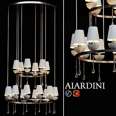 Elegance Illuminated: SINFONIA Chandelier 3D model image 1 