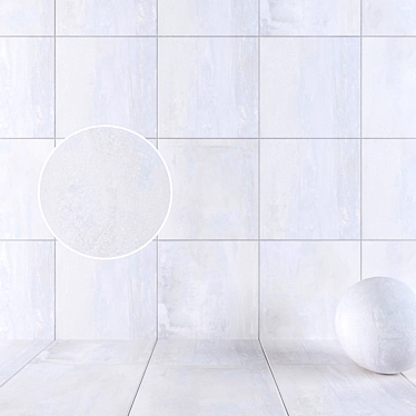 HD Multi-Texture Pearl Wall Tiles 3D model image 1 
