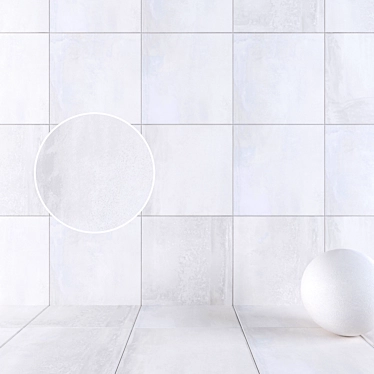 Pearl Wall Tiles: Stunning 3D HD Texture 3D model image 1 