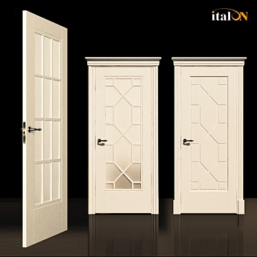 Classic Elegance: Solo Neoclassic Doors 3D model image 1 