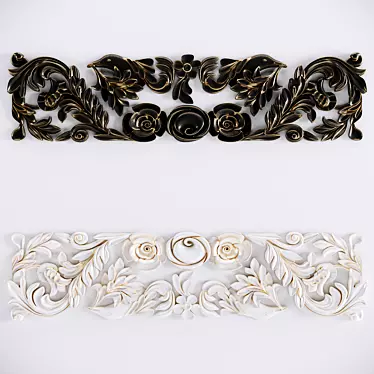 Decorative Plaster Moldings Flower 02