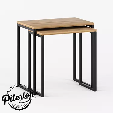 Compact Loft Table - Customizable Design 3D model image 1 