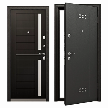 Durable Entrance Door: Torex Series DELTA-M 10(M 12) COMBO DL-2, DC-2W ( 3D model image 1 