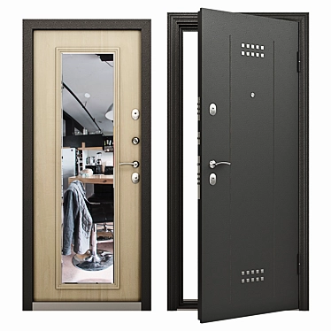 Secure and Stylish Torex Series Delta-M 11 Entrance Door 3D model image 1 