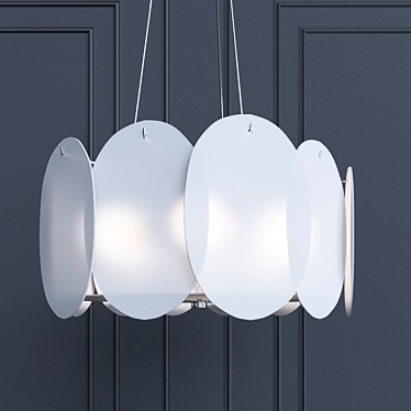 Modern Quattro Pendant Light 3D model image 1 