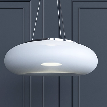 Modern Bianco Pendant Light 3D model image 1 