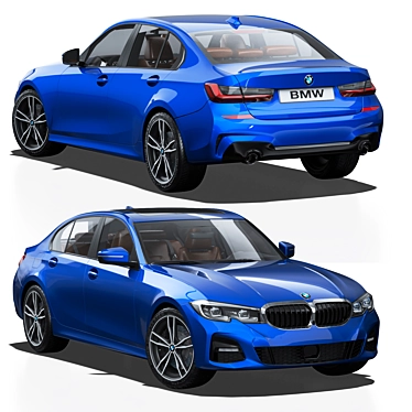 High-Detail BMW 3er VII (G2x) Model 3D model image 1 