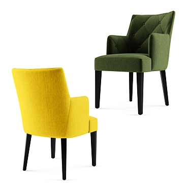 Elegant Lounge Chair 3D model image 1 