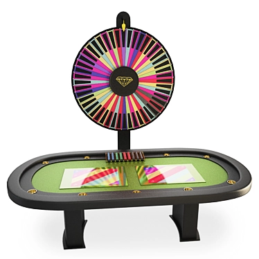 3D Casino Game Wheel: Fortune & Fun 3D model image 1 