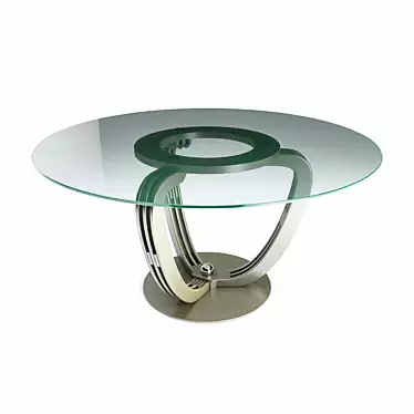 Caroti Helix115 Round Table: Timeless Elegance and Functionality 3D model image 1 