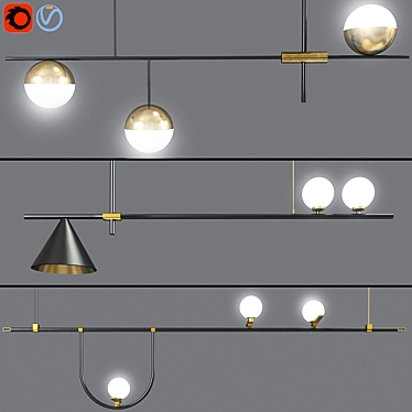 Yanzi Cone Pendant Light - Mid Century Modern 3D model image 1 