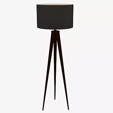 Elevate Your Space: Director's Tripod Lamp 3D model image 1 