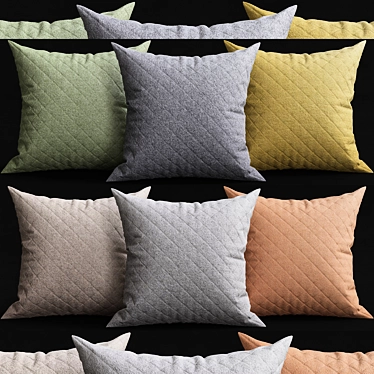 Cozy Chic Decorative Pillows 3D model image 1 