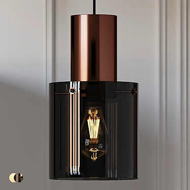 Elegant Opal Pendant Light: Original BTC WALTER 3D model image 1 