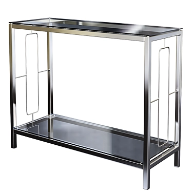 Modern 2 Tier Console Table 3D model image 1 