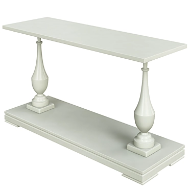 Elegant Urban Console Table 3D model image 1 