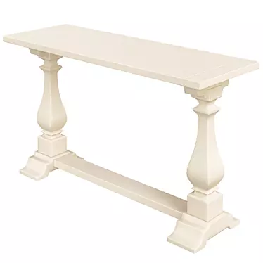 Elegant Adrienne Console Table 3D model image 1 