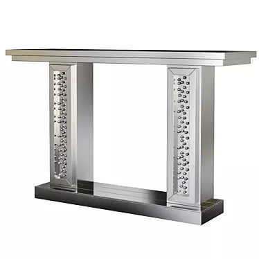 Glamorous Bladwell Mirrored Console 3D model image 1 