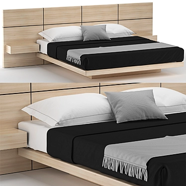 Modern Box Bed: 3DMax Design 3D model image 1 