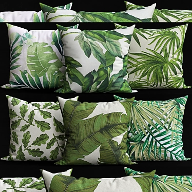 Luxury Pillow Set - Elegant Home Decor 3D model image 1 
