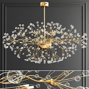 Branching bubble chandelier